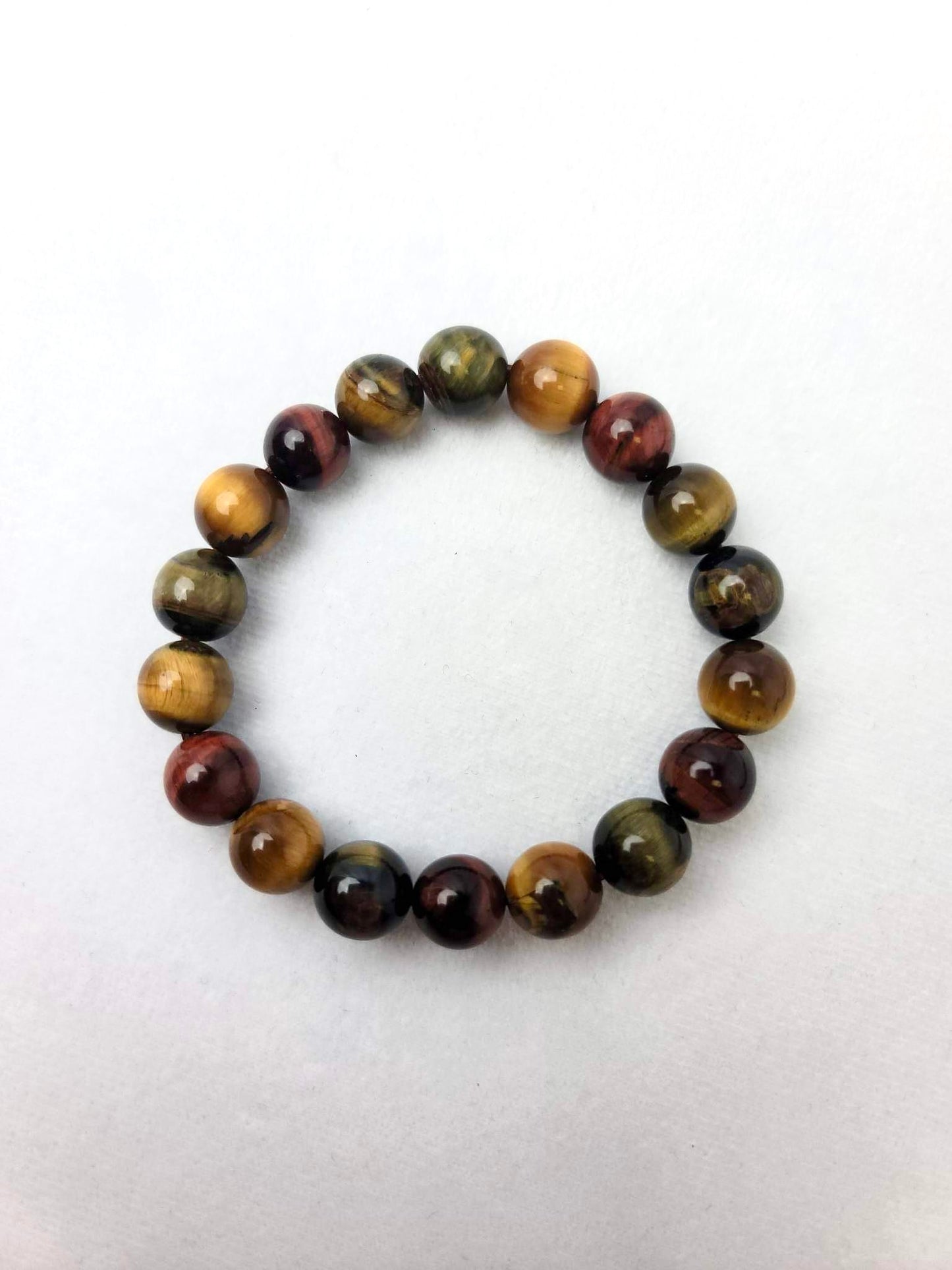 MULTI-COLORED TIGER’S EYE BRACELET | H181