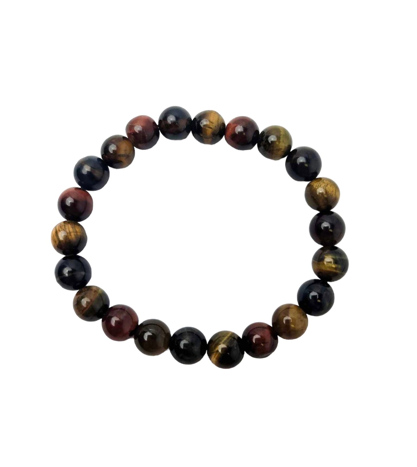 MULTI-COLORED TIGER’S EYE BRACELET | H180