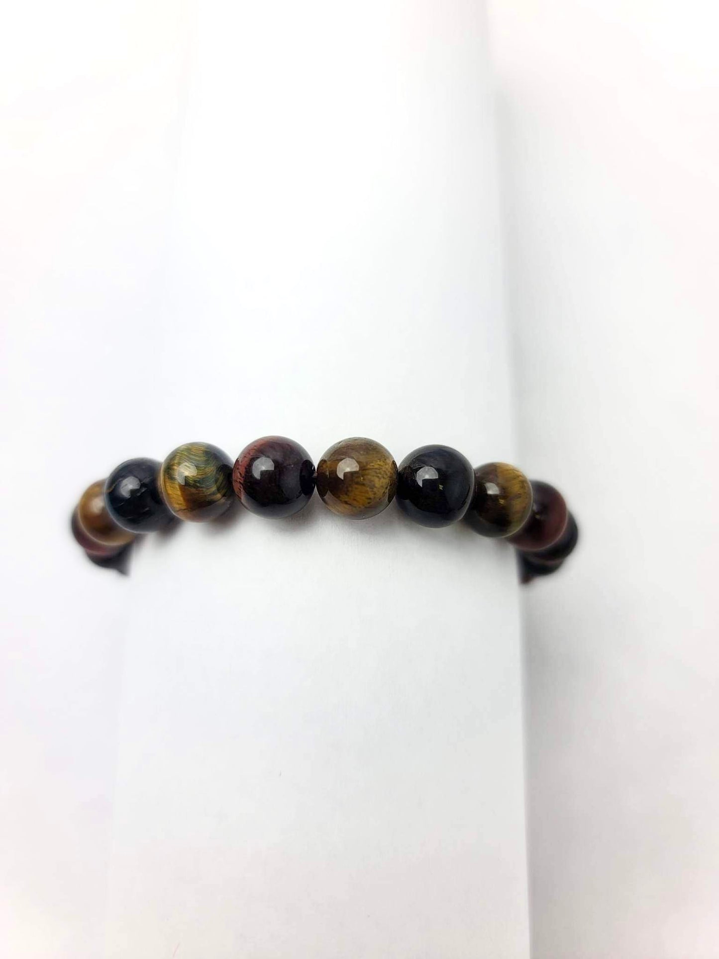 MULTI-COLORED TIGER’S EYE BRACELET | H180