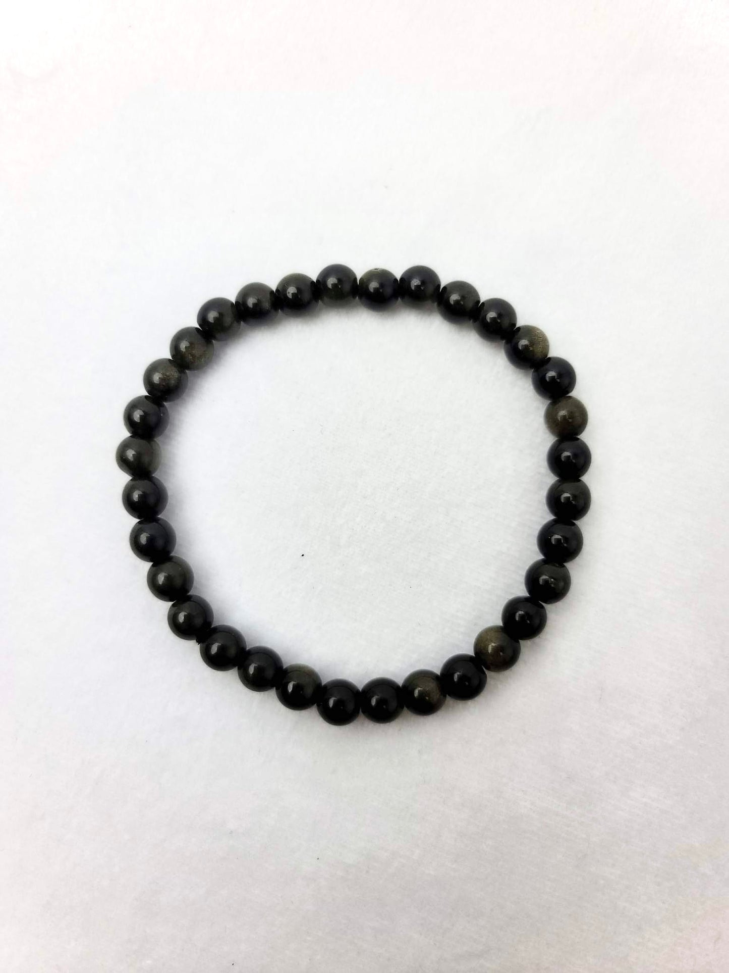 GOLD SHEEN OBSIDIAN BRACELET | H168