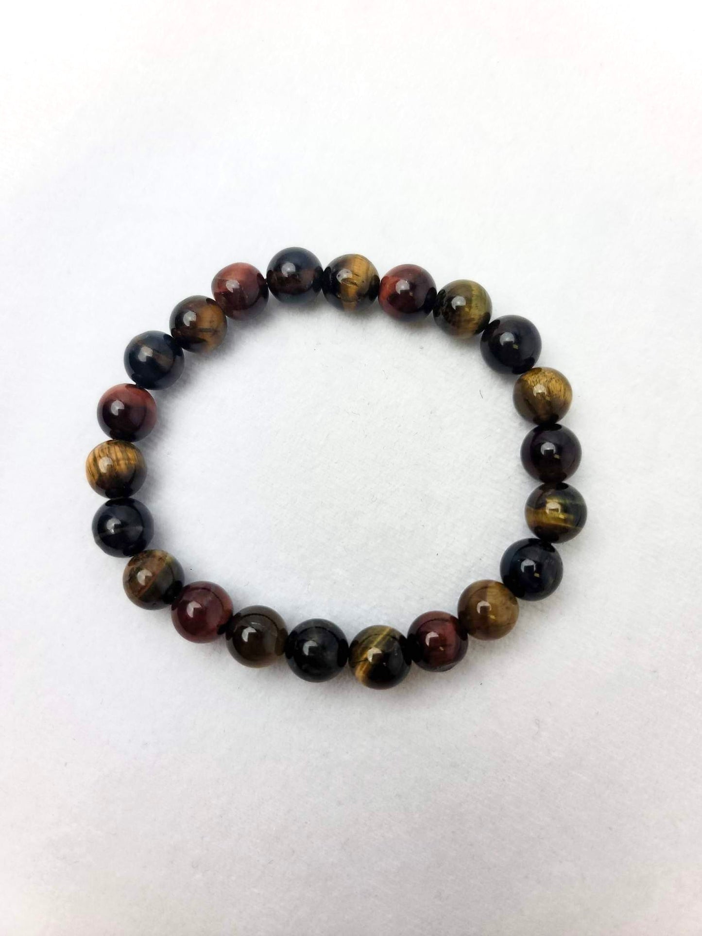 MULTI-COLORED TIGER’S EYE BRACELET | H180