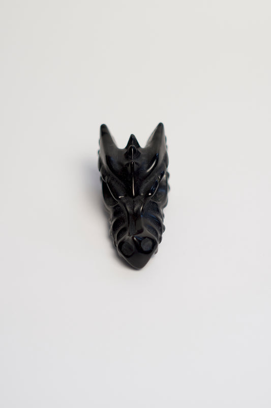 SM DRAGON HEAD | BLACK OBSIDIAN | G122