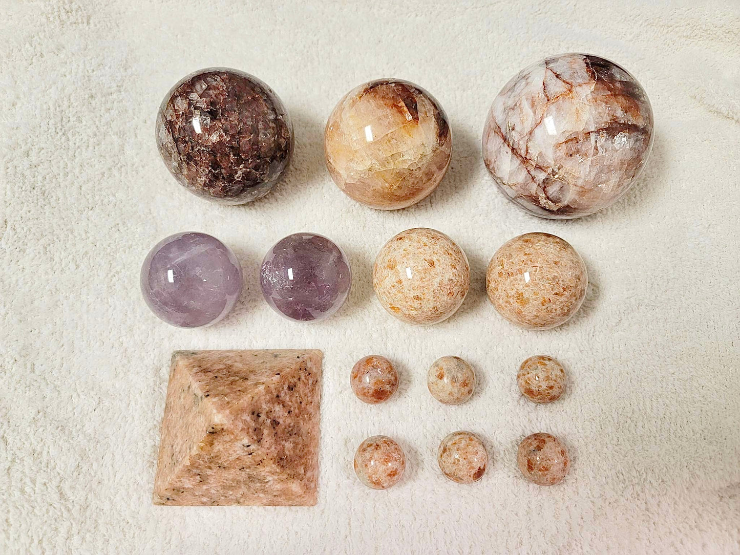 CUSTOM ORDER BUNDLE | FIRE QUARTS + SUNSTONE + AMETHYST | CO101