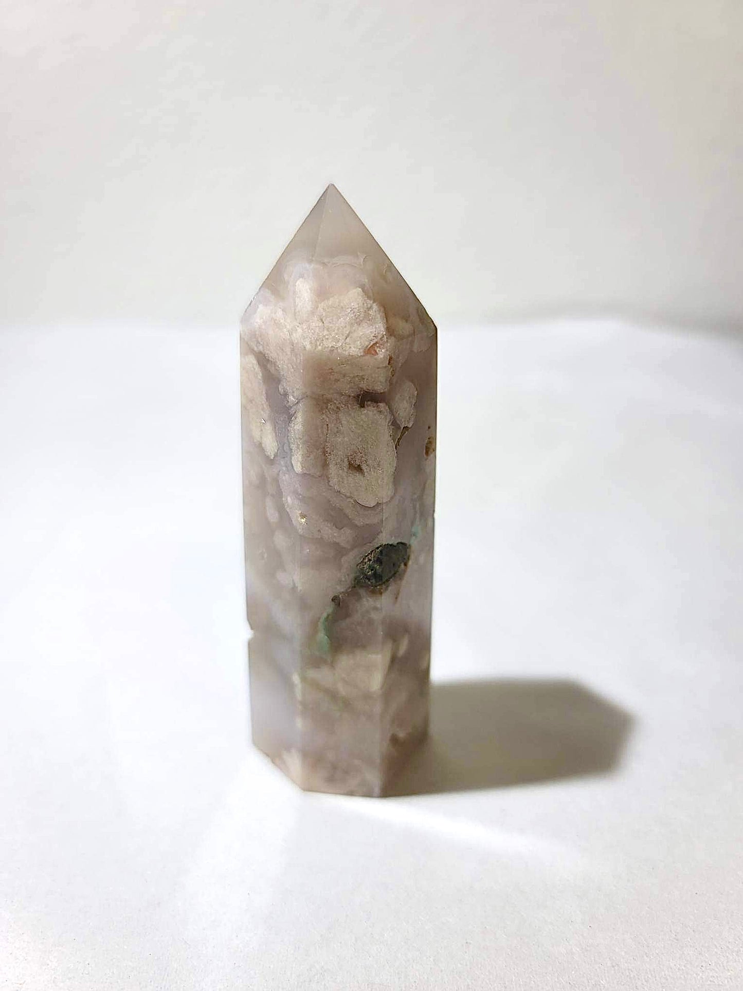 BLACK FLOWER AGATE TOWER | H104