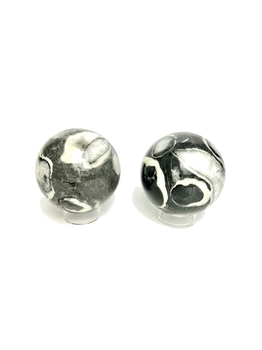 SHELL JASPER SPHERES | G146