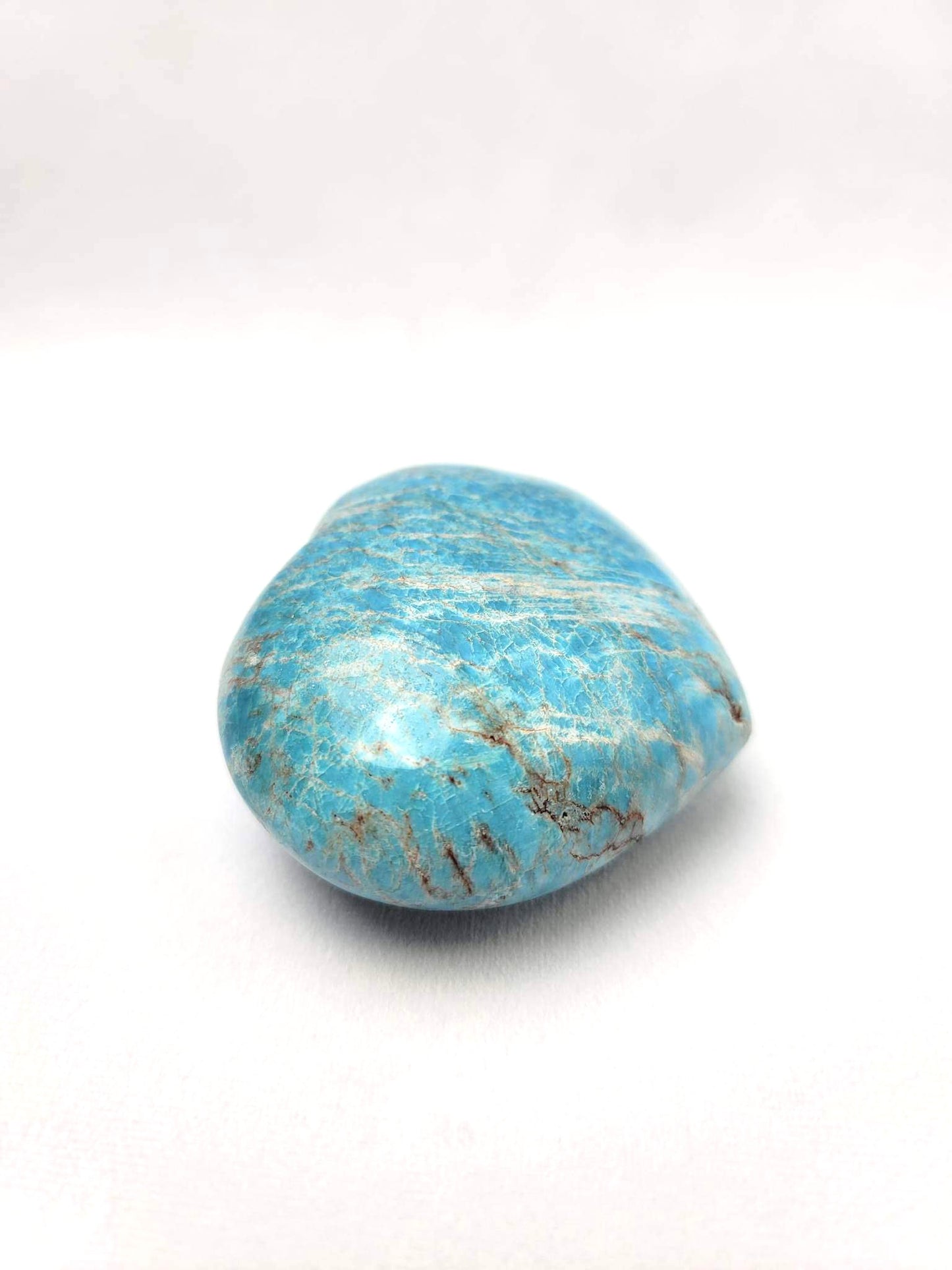 BLUE APATITE HEART | H137