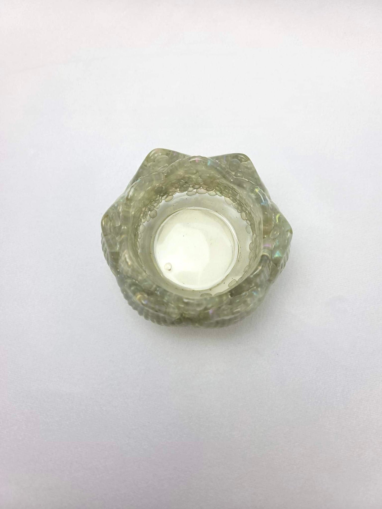AURA QUARTZ LOTUS BOWL + CANDLE HOLDER | H147