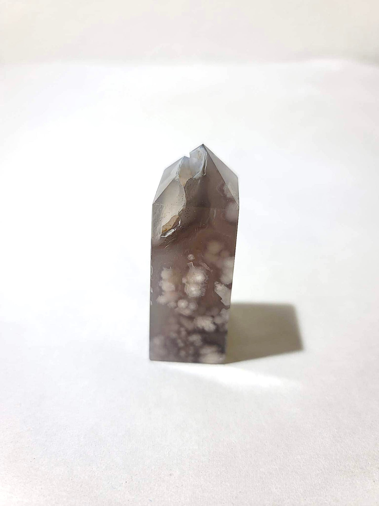 BLACK FLOWER AGATE TOWERS 2” - 2.5” | H121