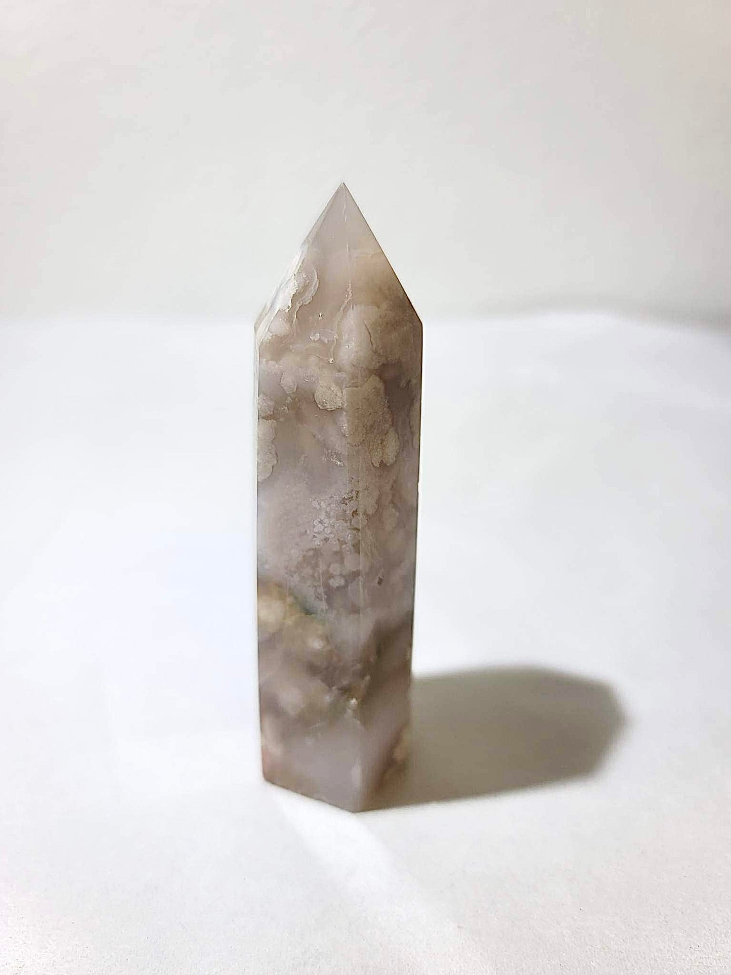 BLACK FLOWER AGATE TOWER | H104