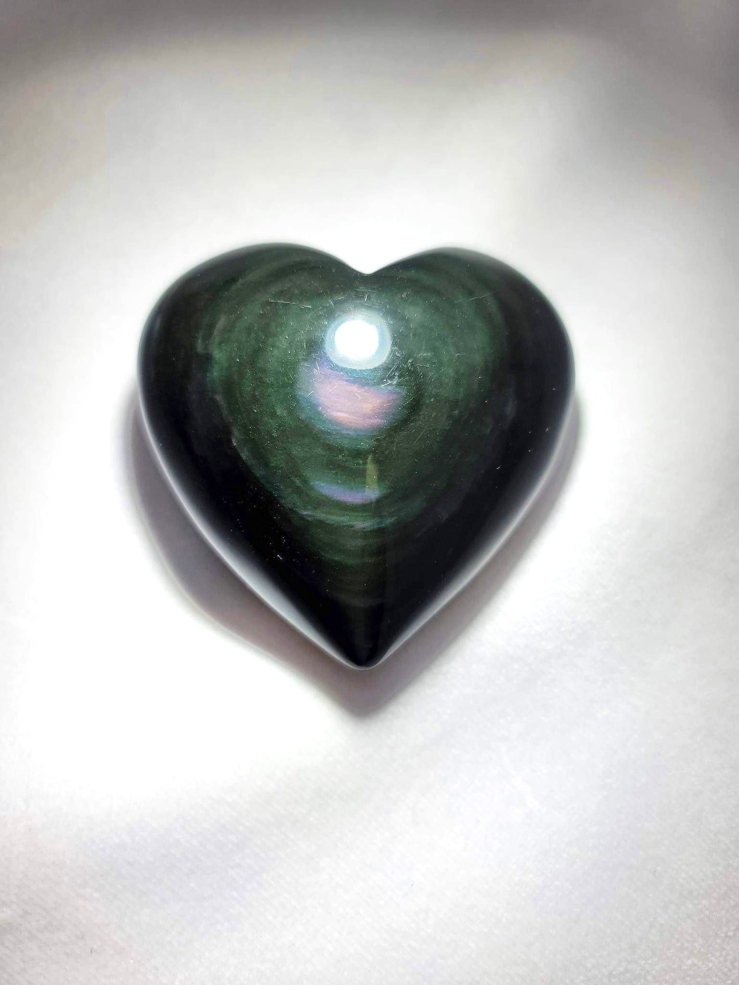 RAINBOW OBSIDIAN HEART | H132