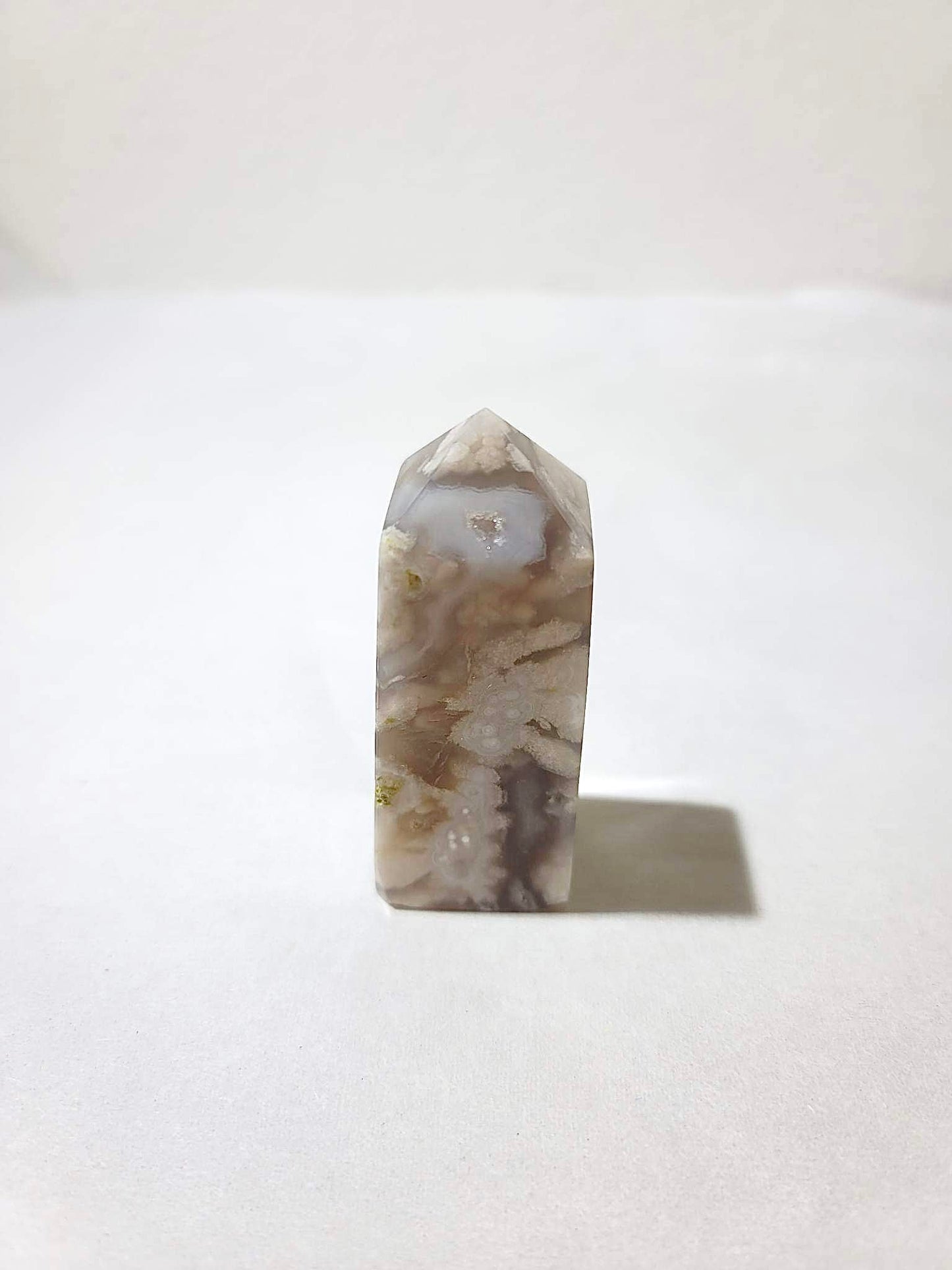 BLACK FLOWER AGATE TOWERS 2” - 2.5” | H121
