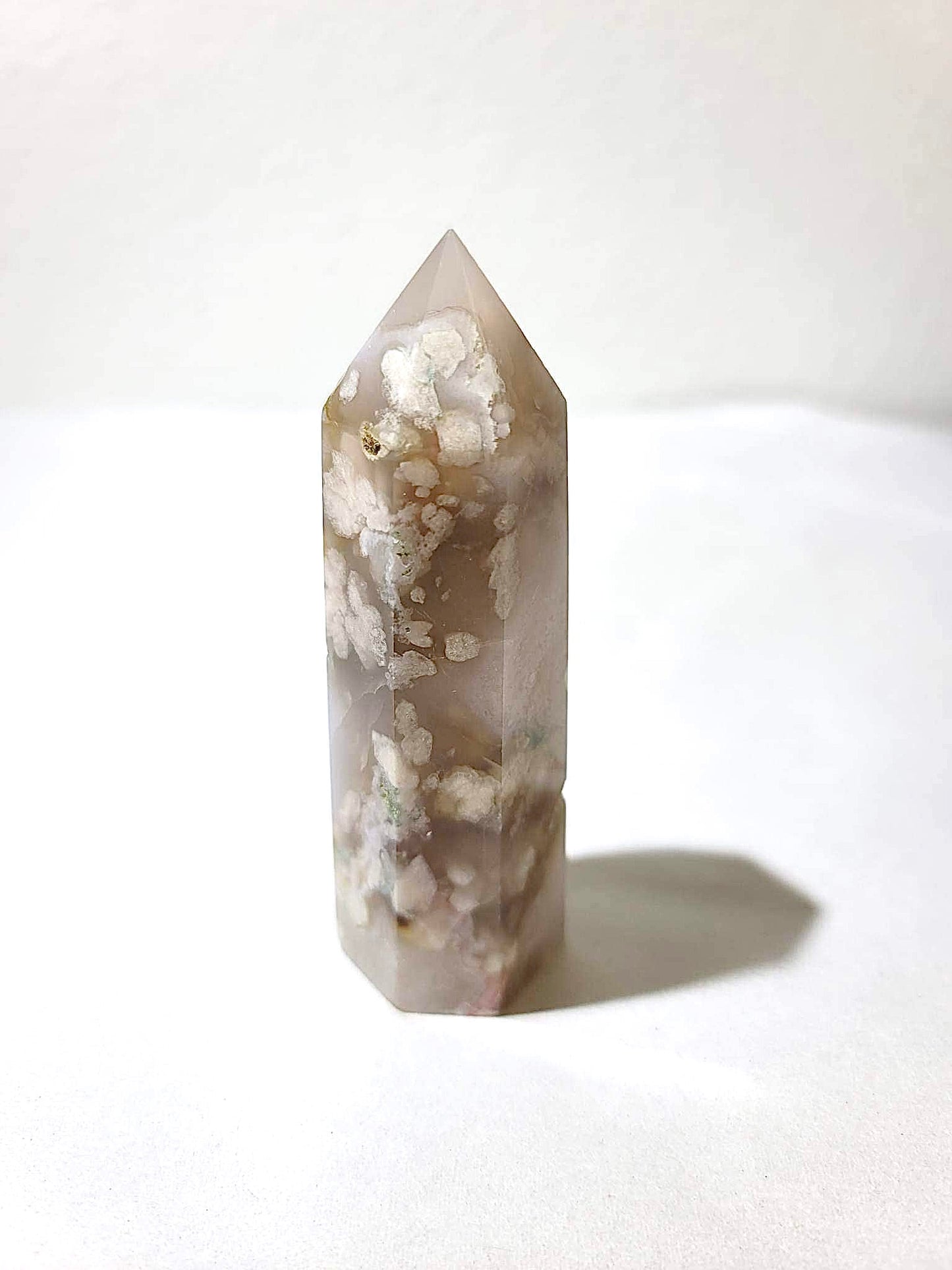 BLACK FLOWER AGATE TOWER | H104