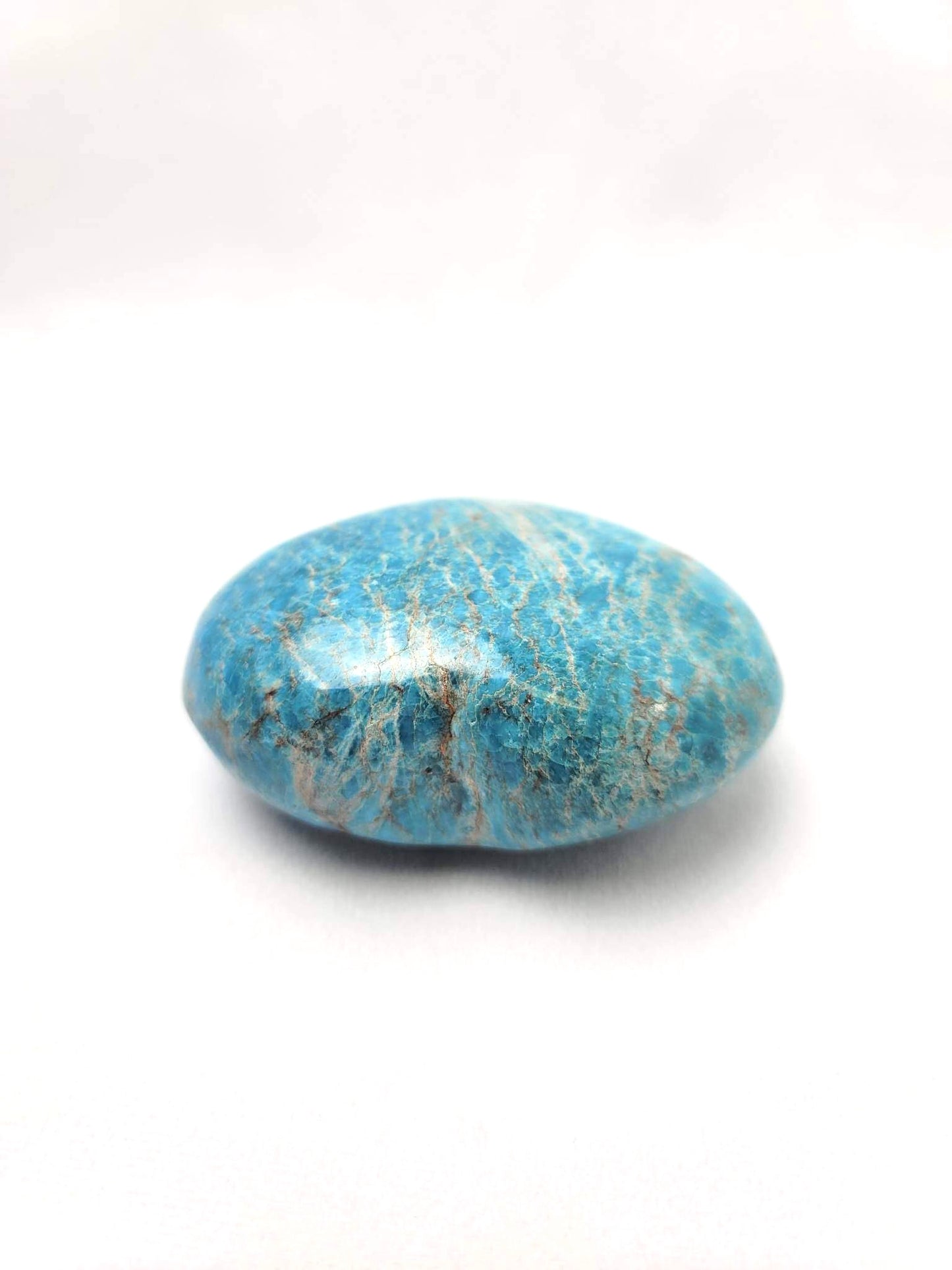 BLUE APATITE HEART | H137
