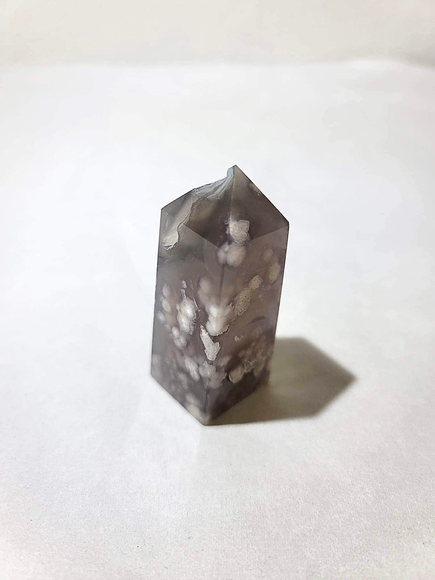 BLACK FLOWER AGATE TOWERS 2” - 2.5” | H121