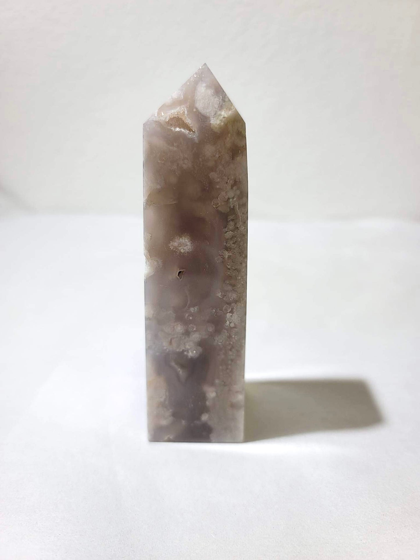 BLACK FLOWER AGATE TOWER | H106