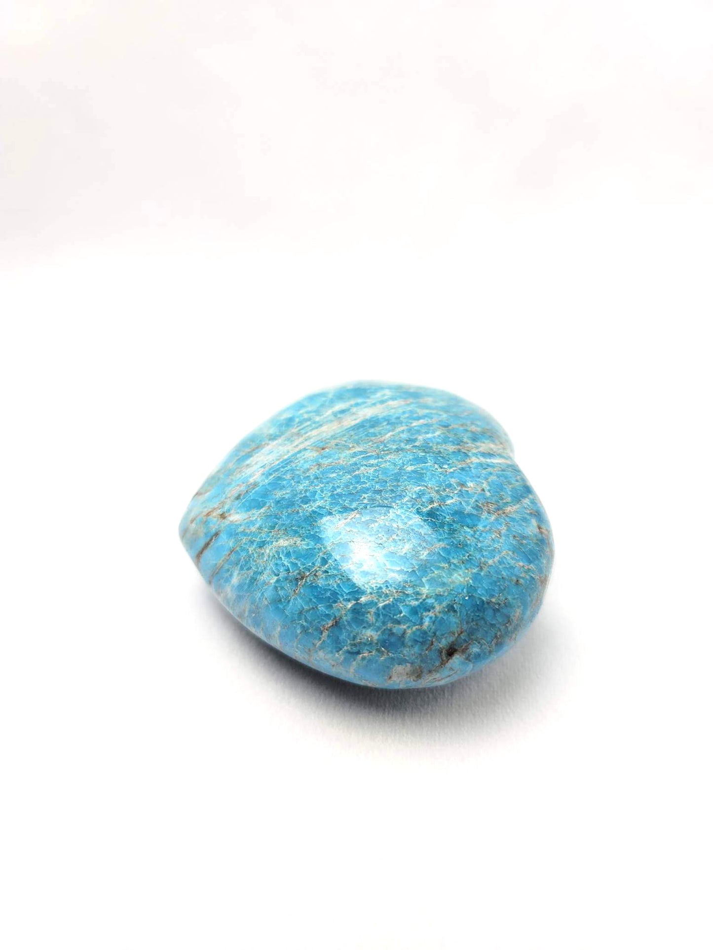 BLUE APATITE HEART | H137