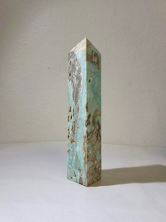 BLUE ARAGONITE TOWER | H126