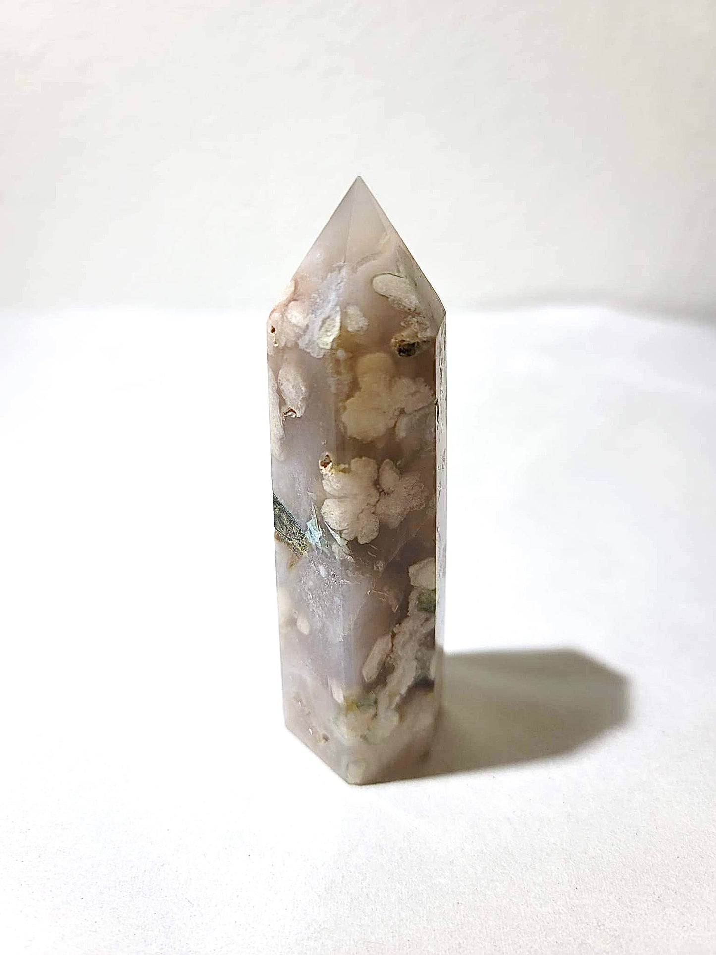 BLACK FLOWER AGATE TOWER | H104